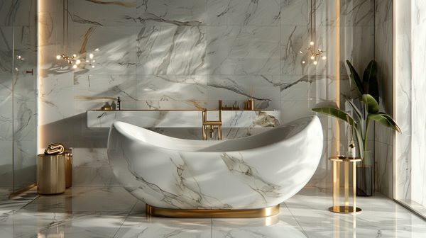 Réinventez votre salle de bain en marbre avec élégance