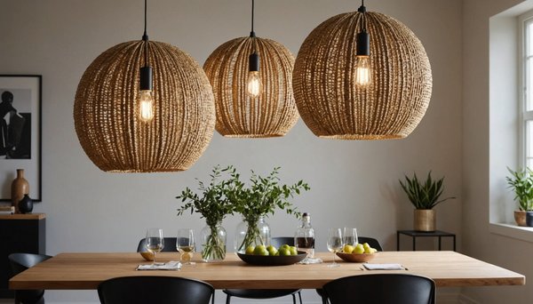 Découvrez comment intégrer des suspensions en paille dans votre déco intérieure